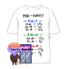 T-Shirt Midi-Minuit blanc.