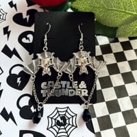 Image 3 of MAGGIE - Bat Earrings