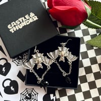 Image 2 of MAGGIE - Bat Earrings