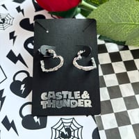 Image 3 of MORGAN - Heart Hoop Earrings