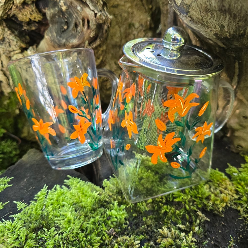 Image of Tiger Lily - infuser teapot 