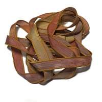 Image 1 of 1PC. LIONS MANE 42" hand dyed wrist wrap bracelet silk ribbon by COLOR KISSED SILK