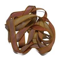Image 5 of 1PC. LIONS MANE 42" hand dyed wrist wrap bracelet silk ribbon by COLOR KISSED SILK
