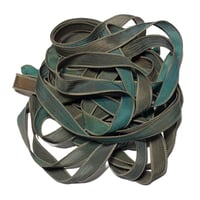 Image 1 of 1PC. SAFARI 42" hand dyed wrist wrap bracelet silk ribbon by COLOR KISSED SILK