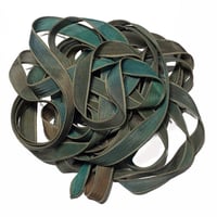 Image 4 of 1PC. SAFARI 42" hand dyed wrist wrap bracelet silk ribbon by COLOR KISSED SILK