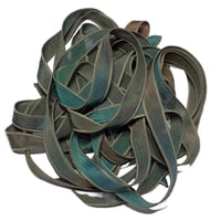 Image 6 of 1PC. SAFARI 42" hand dyed wrist wrap bracelet silk ribbon by COLOR KISSED SILK