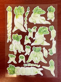 Image 1 of Leggy Radish Sticker Sheet