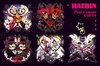 Image 1 of Hazbin pilot x canon acrylic charms