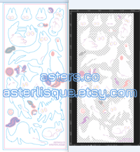 Image 1 of White Cat Sticker Sheet