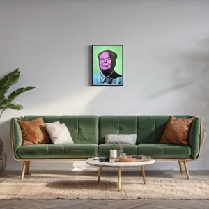 Image of Mao Trump - Purple w/ Green Background