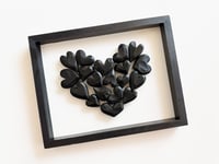 Image 1 of All Black - Hand Cut Heart Collage