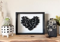 Image 2 of All Black - Hand Cut Heart Collage