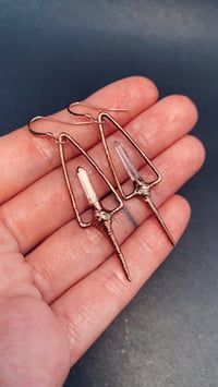 Image 1 of Hawthorn & Colombian Clear Quartz Earrings
