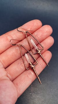 Image 5 of Hawthorn & Colombian Clear Quartz Earrings