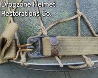 Image 19 of WWII M2 Airborne Helmet 55st PIB D-bale Front Seam Paratrooper Liner Southern France