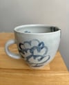 blue flower mug