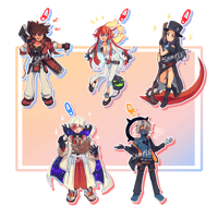 Image 1 of [PREORDER] GGST Acrylic Charms 