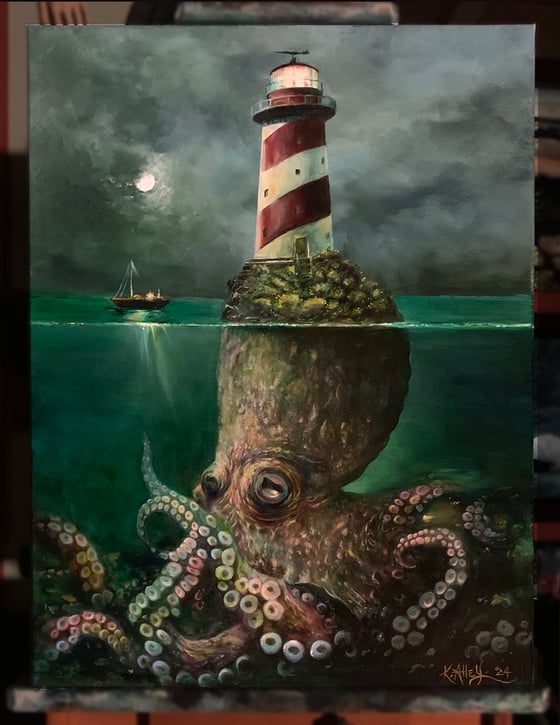 Image of "Beacon" Original oil painting