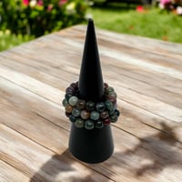 Indian Moss Agate Ring 