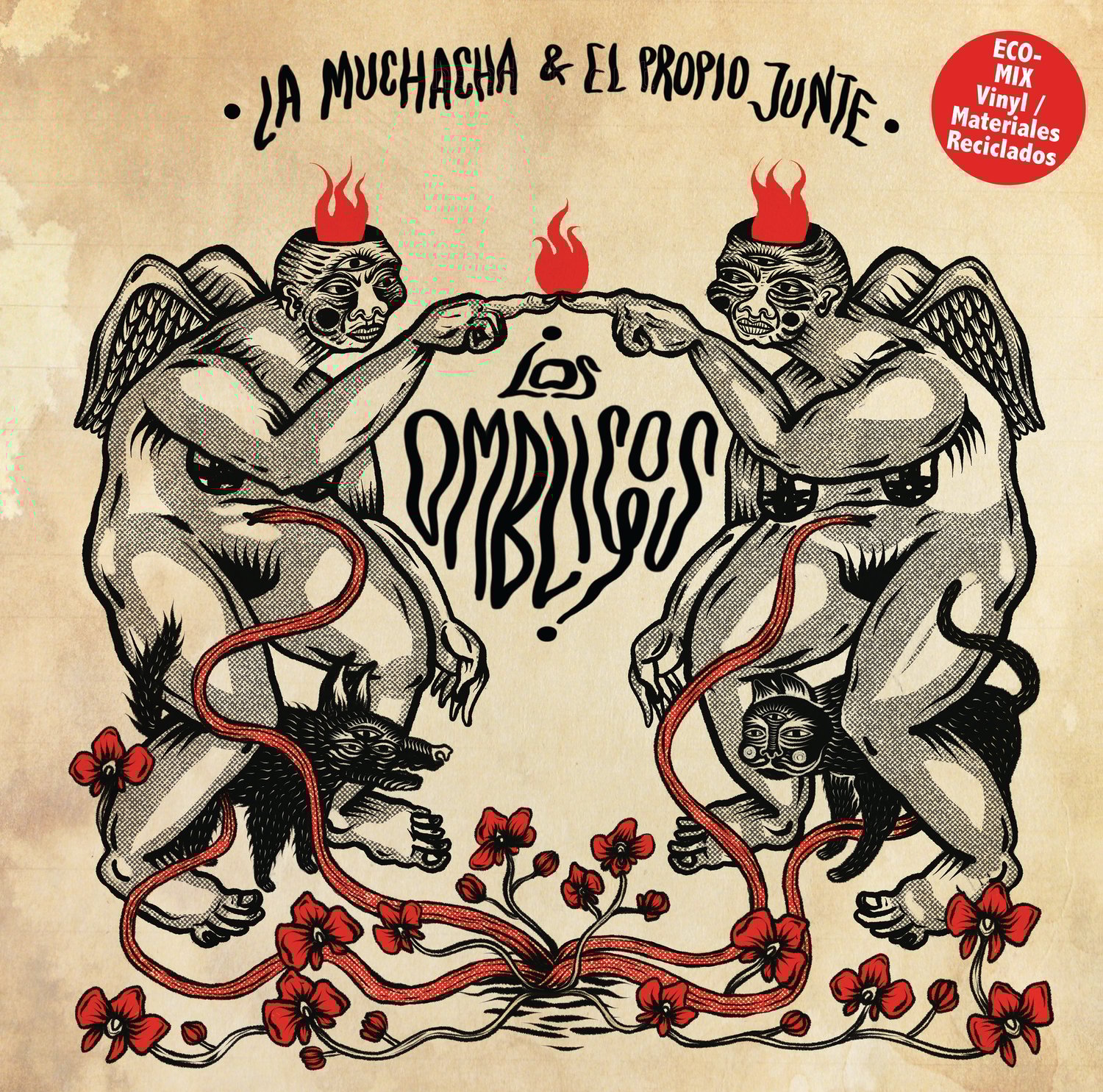 Image of La Muchacha & El Propio Junte - (12") - "Los Ombligos" - w/Download Card /Eco-Wax & Recycled Jacket!