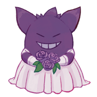 Image 1 of Gengar Dress Keychain