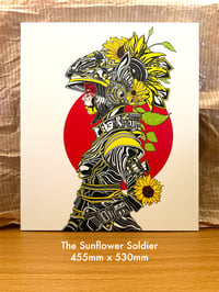 The Sunflower Soldier 45cm x 53cm