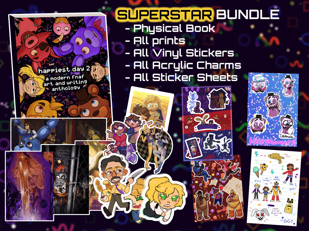 Image of HAPPIEST DAY 2 (A Modern FNAF Anthology/Zine) LEFTOVERS