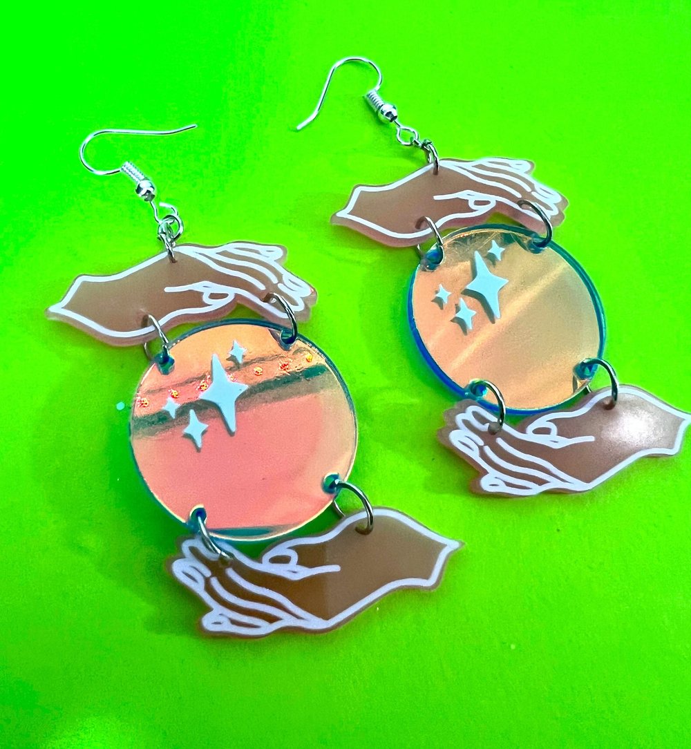 Image of Mystic acrylic earrings ☁️