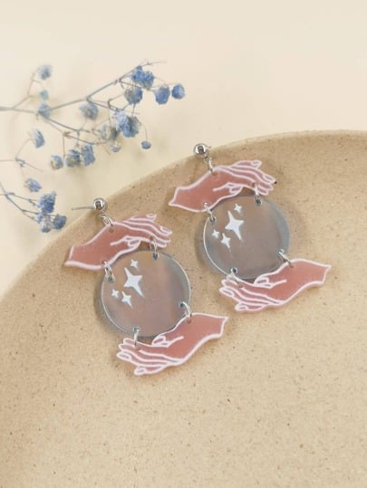 Image of Mystic acrylic earrings ☁️