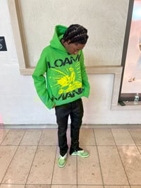Image 5 of LOAMAI MANIA HOODIE GREEN CW