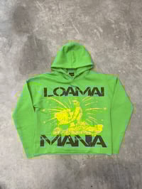 Image 3 of LOAMAI MANIA HOODIE GREEN CW