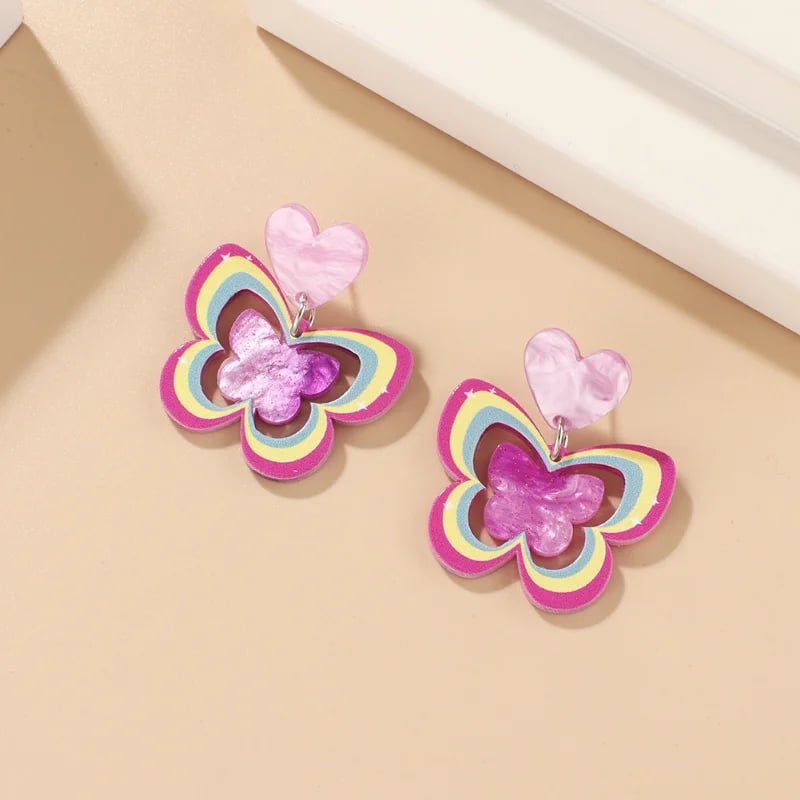 Image of Butterfly acrylic earrings 🦋