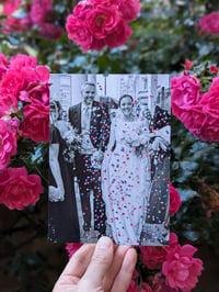 Image 2 of Embroidered wedding confetti portrait 