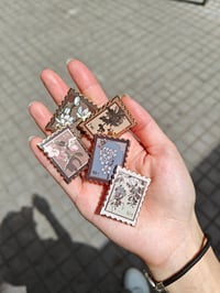 Image 2 of Botanical stamps | Enamel pin collection