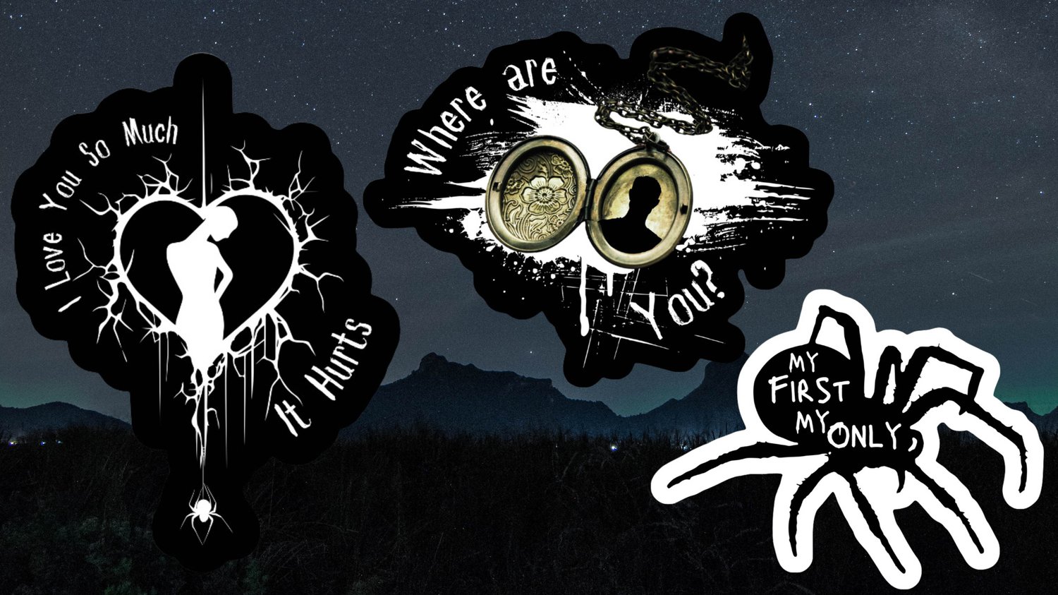 Image of Officially licensed little stranger ultimate 9 sticker pack