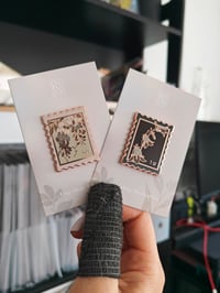 Image 3 of Botanical stamps | Enamel pin collection