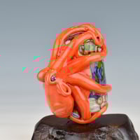 Image 7 of XXXXL. Red Coral Kraken and it's Secret Garden - Flamework Glass Sculpture
