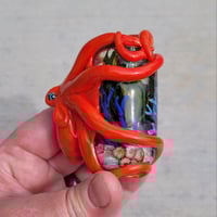 Image 8 of XXXXL. Red Coral Kraken and it's Secret Garden - Flamework Glass Sculpture