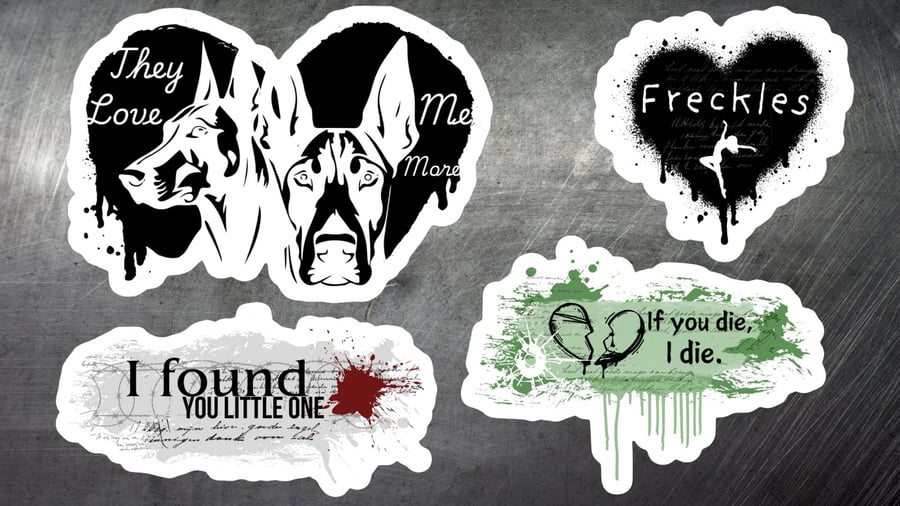 Image of Officially licensed Edge of darkness single vinyl sticker 