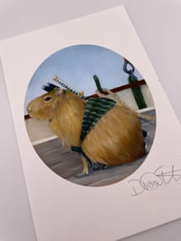 Image 3 of Capybara In Cosplay Print