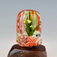 Image 1 of XL. Tropical Coral Reef Aquarium - Flameworked Glass Sculpture Bead