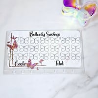 Image 8 of A6 Butterfly Savings Triple Pocket Cash Envelope