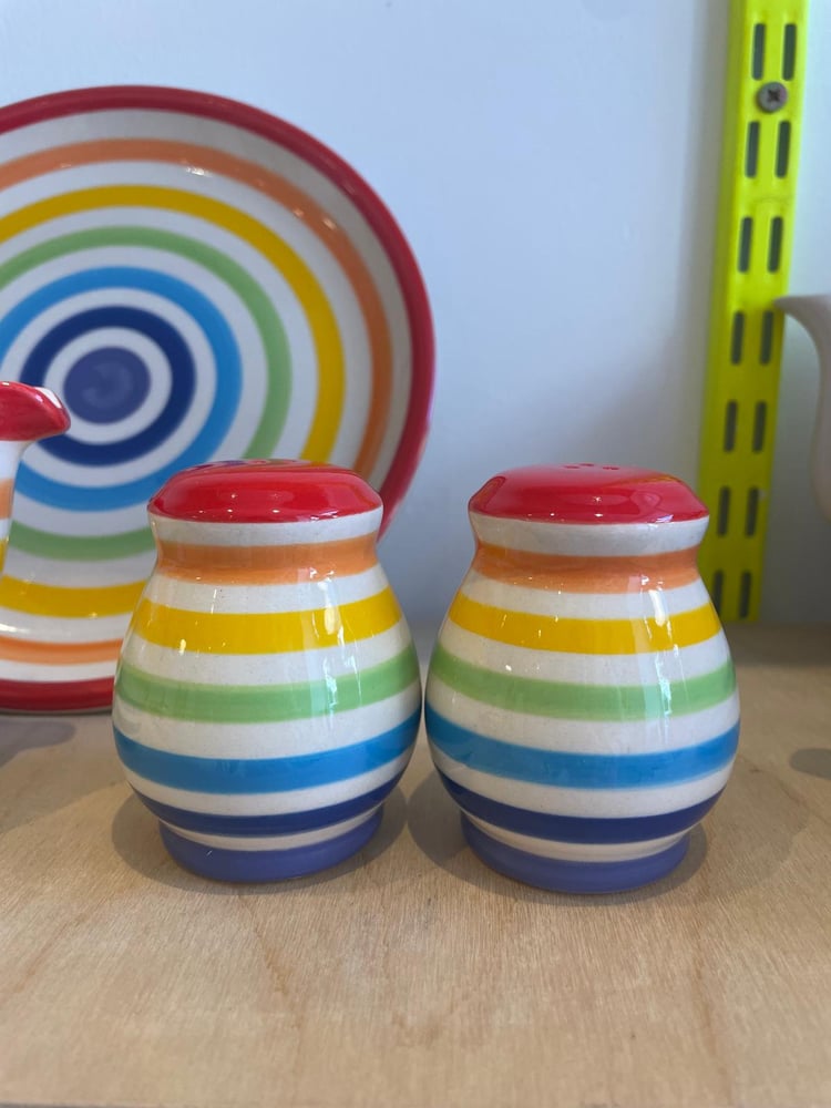 Image of Rainbow Salt & Pepper Shakers