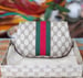 Image of Vtg. Gucci Brown Monogram Clutch/Cosmetic Bag