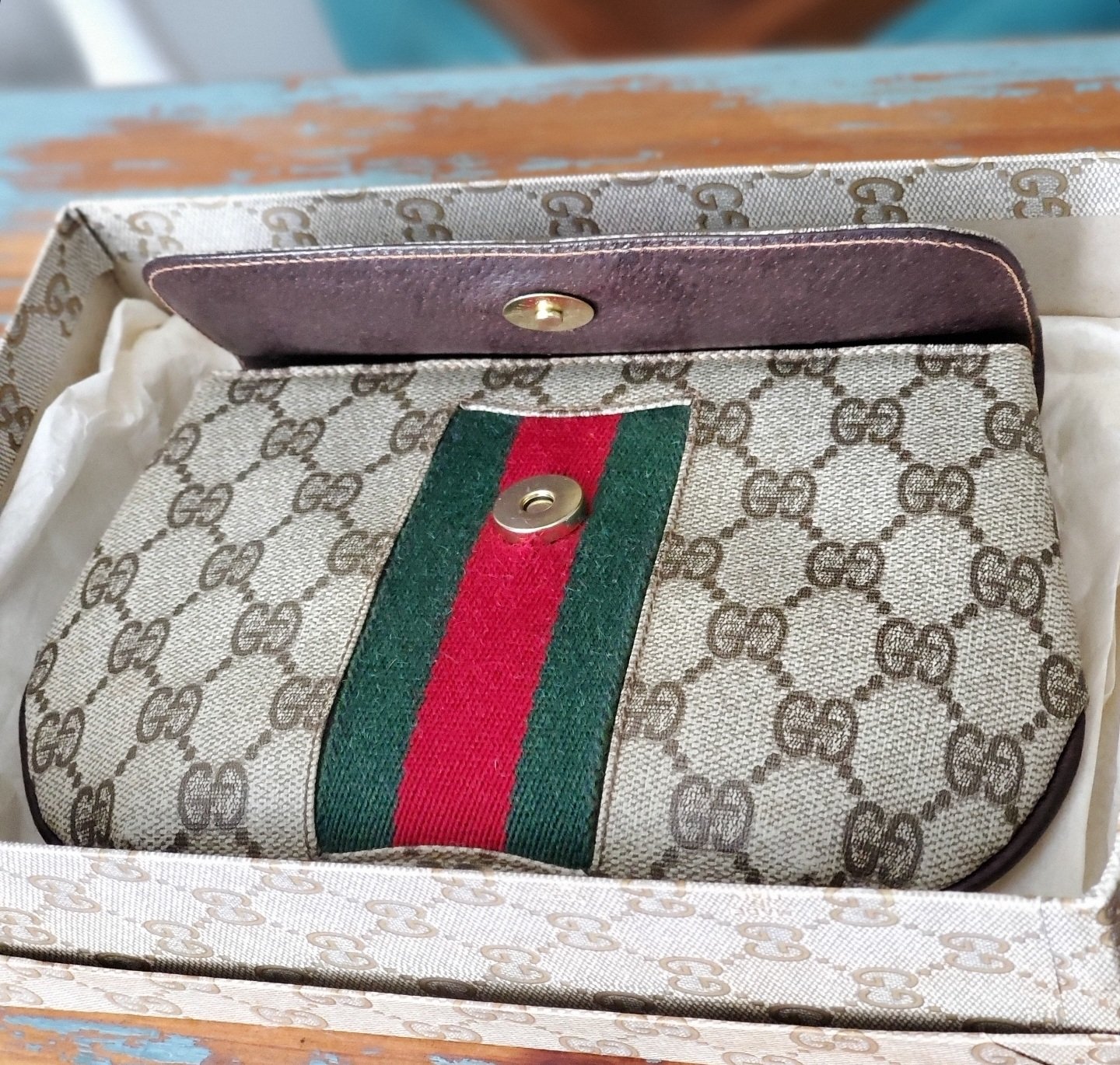 Outlets Gucci Vintage Cosmetic Bag - Hold Mrs.Shopper