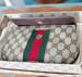 Image of Vtg. Gucci Brown Monogram Clutch/Cosmetic Bag
