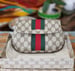 Image of Vtg. Gucci Brown Monogram Clutch/Cosmetic Bag
