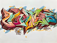 Image 1 of Original Art, "GHOF 2" Freestyle Blackbook Piece 