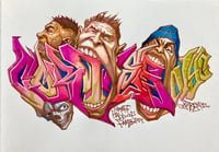 Image 1 of Original Art, "GHOF 5" Freestyle Blackbook Piece 