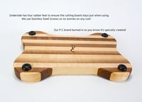 Image 10 of Walnut and Maple Dog Lovers Cutting Board, Handmade Wooden Serving or Chopping Board, Cheese Board